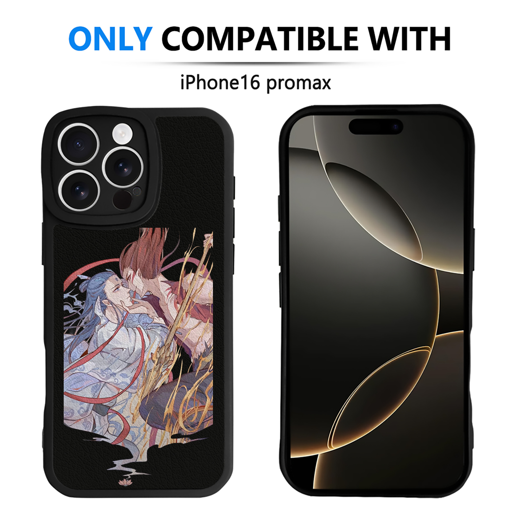 （画像用） Ne Zha 2 ナタ 魔童の大暴れ 【iPhone 16シリーズ対応】シリコンスマホケース（レザー調） 材質：シリコン